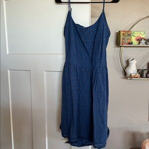 Toad & Co Blue Sundress with Cutout Back